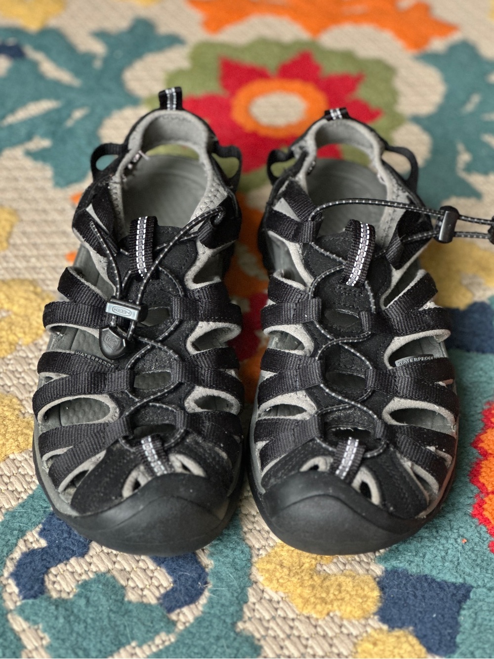 KEEN Newport H2 Waterproof Sport Sandals Black Gray Women’s Size 8